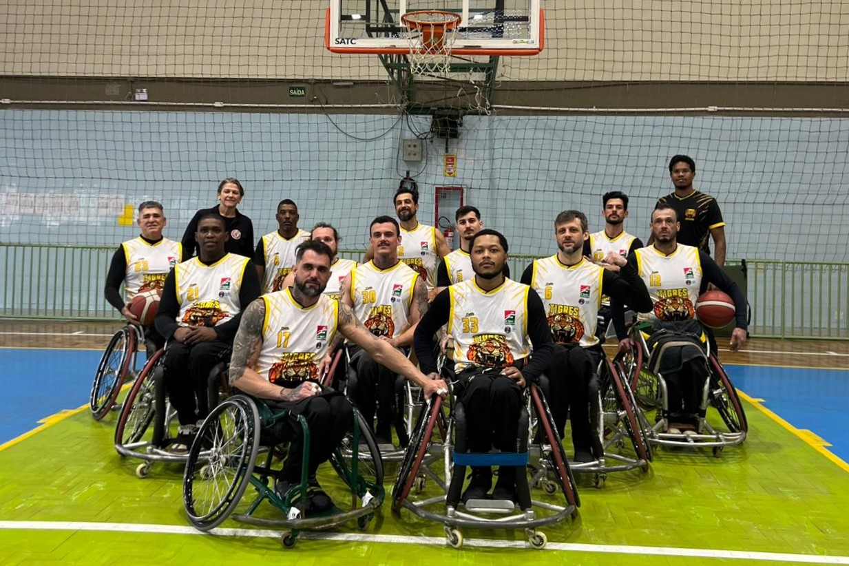 Tigres/FME Criciúma conquista vitória no Campeonato Catarinense de Basquete em Cadeira de Rodas