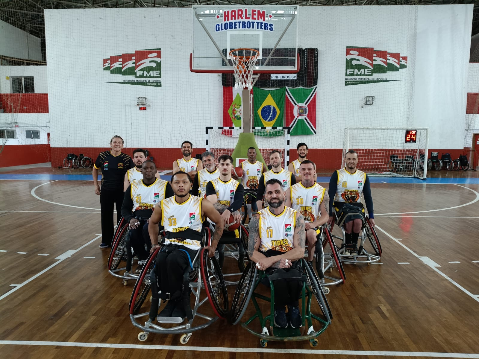 Tigres/FME Criciúma busca nova vitória no Campeonato Catarinense de Basquete em Cadeira de Rodas