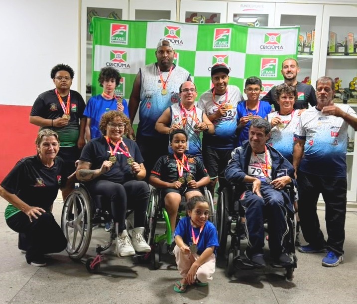 Criciúma brilha no Meeting Paralímpico com 13 medalhas conquistadas