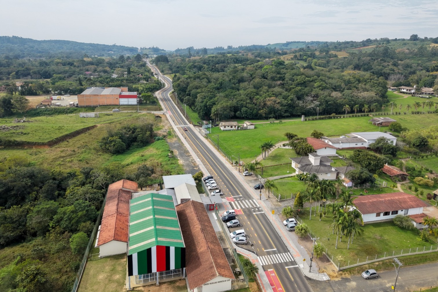 Inauguração da revitalização da rua Pedro Dal Toé em Criciúma